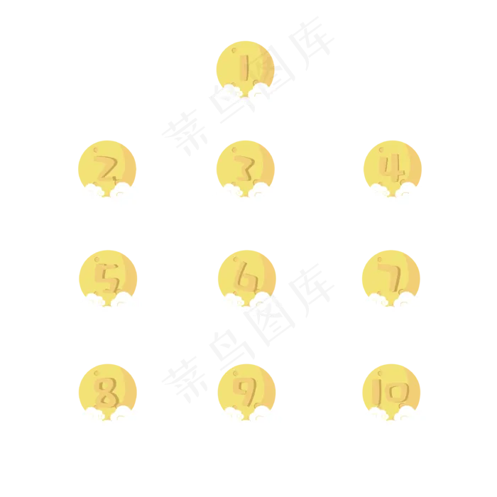 中秋月亮序号分隔符(3334*3334px 300 dpi )ai矢量模版下载