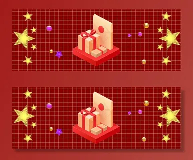 双十一美妆大促红金奢华banner