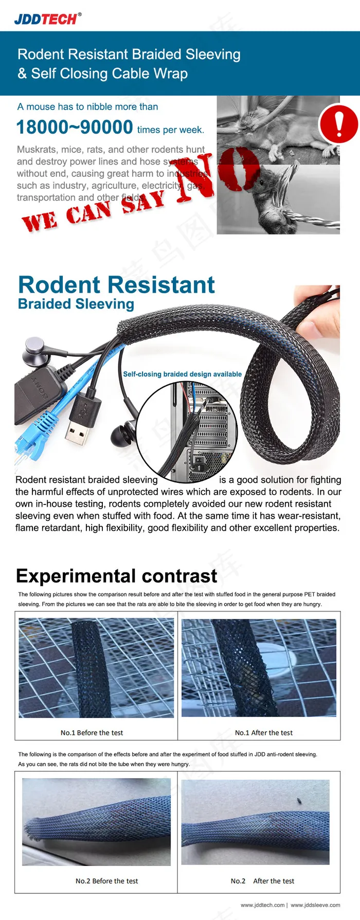 防鼠咬网管单页psd模版下载