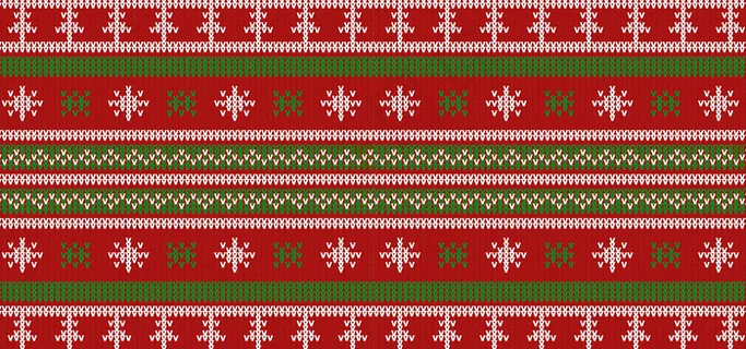 圣诞花纹针织纹理