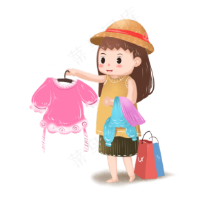 双十一购物疯狂选购挑选衣服可商