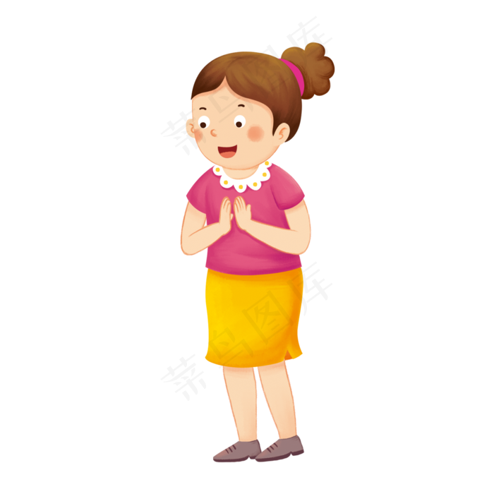 卡通老师教师节