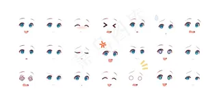 动漫女孩的情感之眼