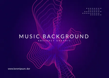 渐变派对背景，动态流畅的形状和线条。