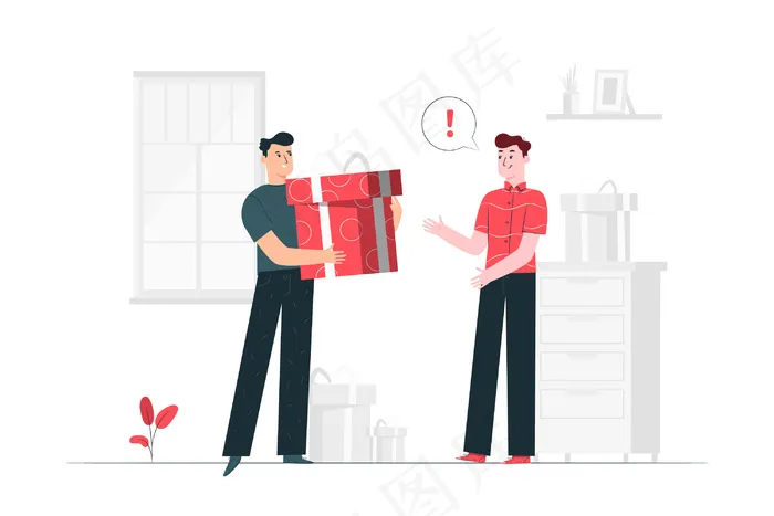 礼品概念图eps,ai矢量模版下载