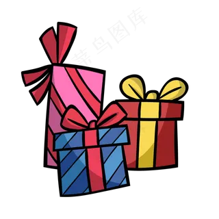 卡通礼品礼物盒节日