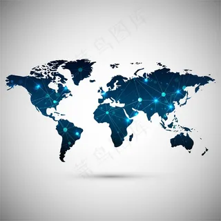 现代世界地图背景