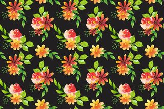 花卉图案水彩设计