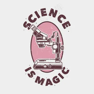 老式口号排版科学是神奇的