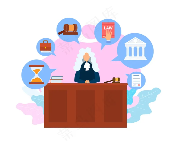 法官职务eps,ai矢量模版下载