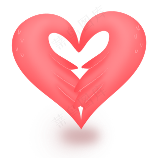 粉红色梦幻七夕情人节翅膀爱心