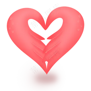 粉红色梦幻七夕情人节翅膀爱心