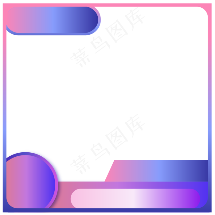 七夕主图边框(2000*2000px 300 dpi )ai矢量模版下载
