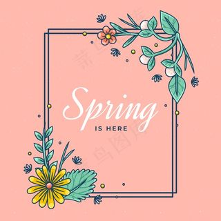 美丽的春天花架