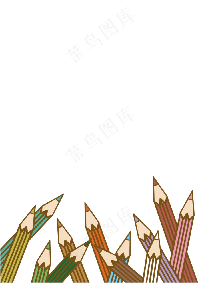 教师节手绘彩色铅笔(2480X3508(DPI:300))psd模版下载
