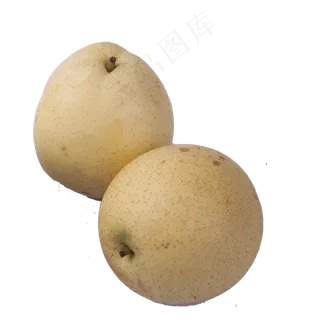 新鲜的梨子免抠图