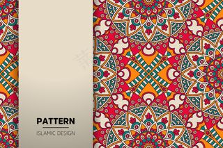 金色豪华装饰曼陀罗背景