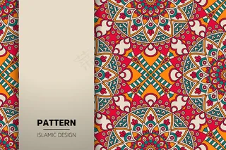 金色豪华装饰曼陀罗背景