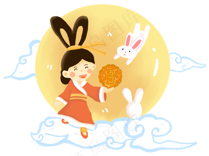 中秋节中秋嫦娥兔子 中秋节中秋嫦娥兔子