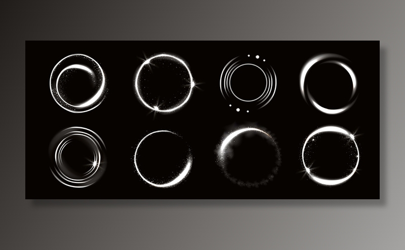 光环闪烁，神奇发光效果。