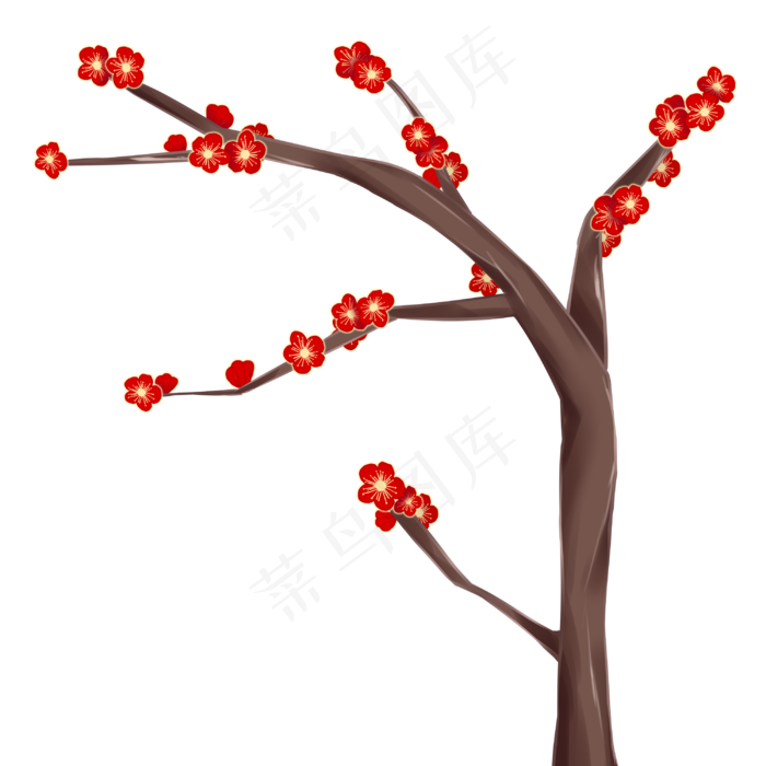 国潮梅花花卉