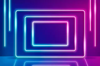 几何形状霓虹灯背景