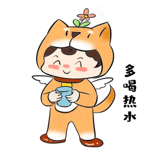 单身狗多喝热水表情包