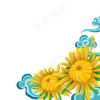 重阳节敬老爱老菊花