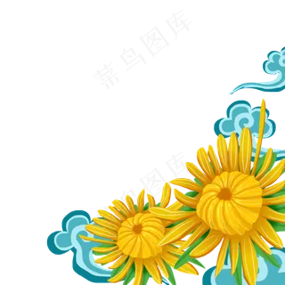 重阳节敬老爱老菊花