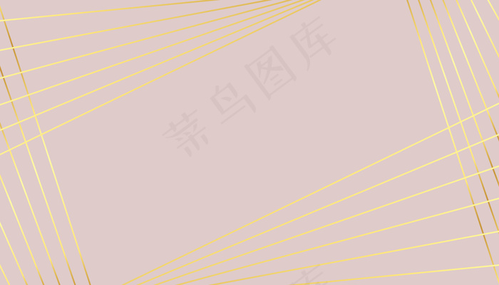 粉彩背景，金色线条设计