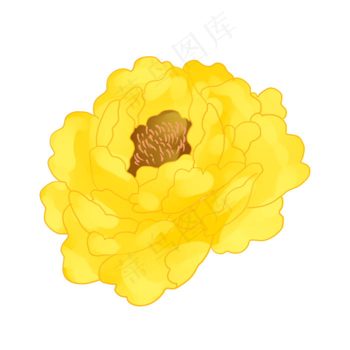 牡丹花(2000X2000(DPI:300))psd模版下载