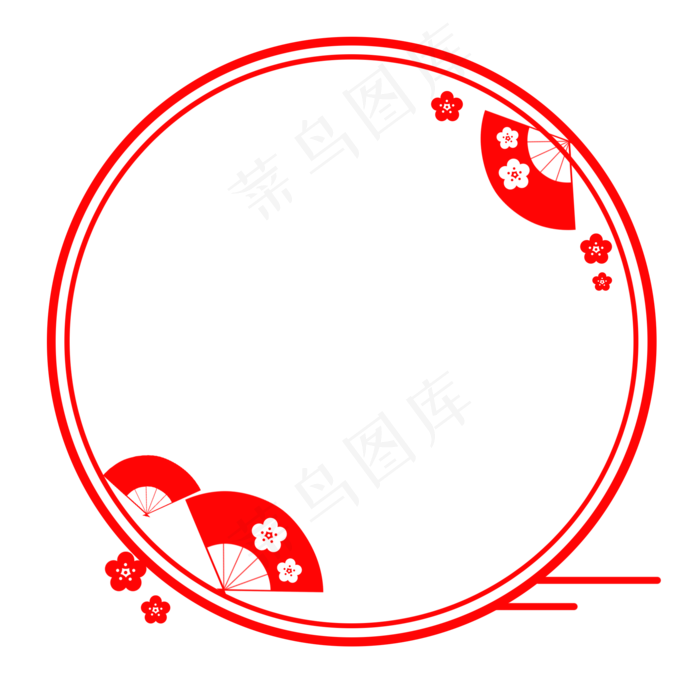 手绘中国风剪纸边框(2000X2000(DPI:300))psd模版下载