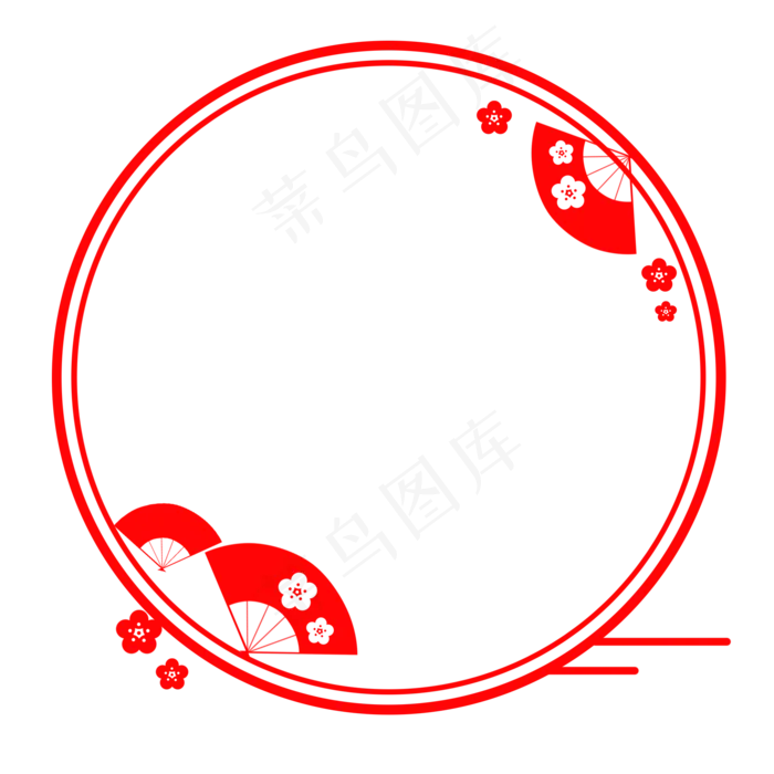 手绘中国风剪纸边框(2000X2000(DPI:300))psd模版下载