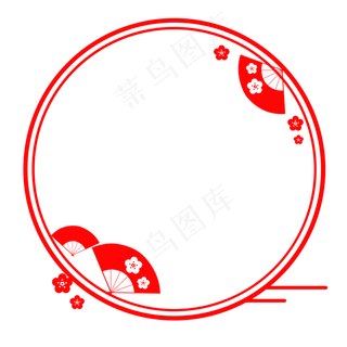 手绘中国风剪纸边框