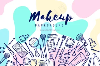 用手绘元素构成背景