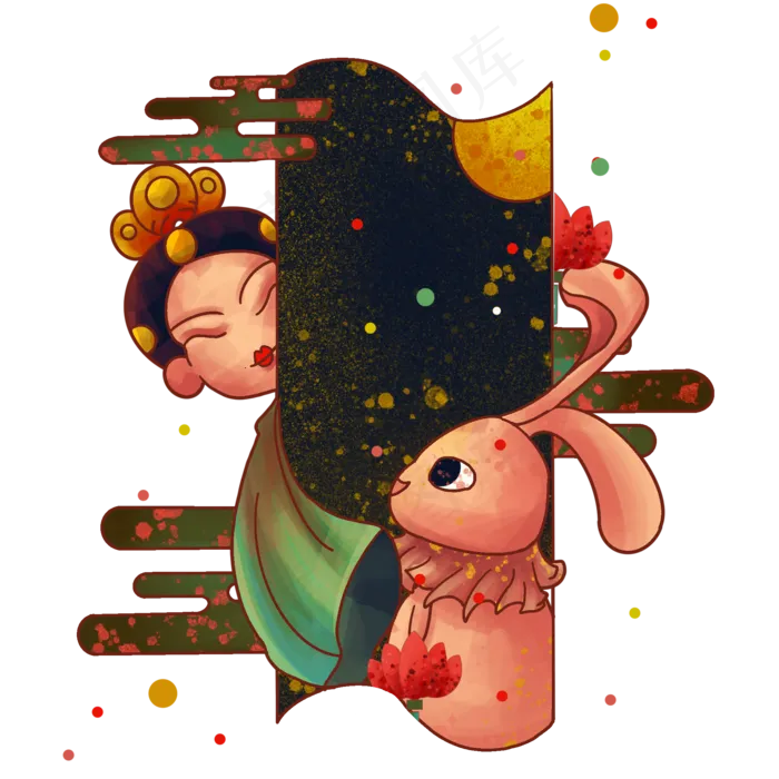 花好月圆度中秋(2000X2000(DPI:300))psd模版下载