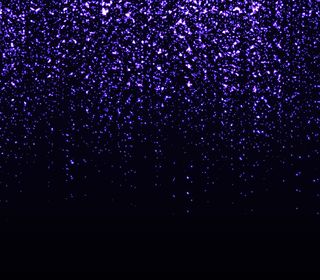 落下的粒子。闪耀的背景。闪亮的紫色五彩纸屑。光效应。流星。闪闪发光的微粒。