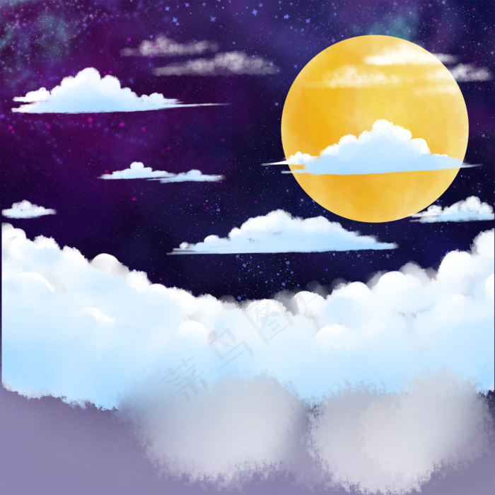 中秋月亮云(2000X2000)