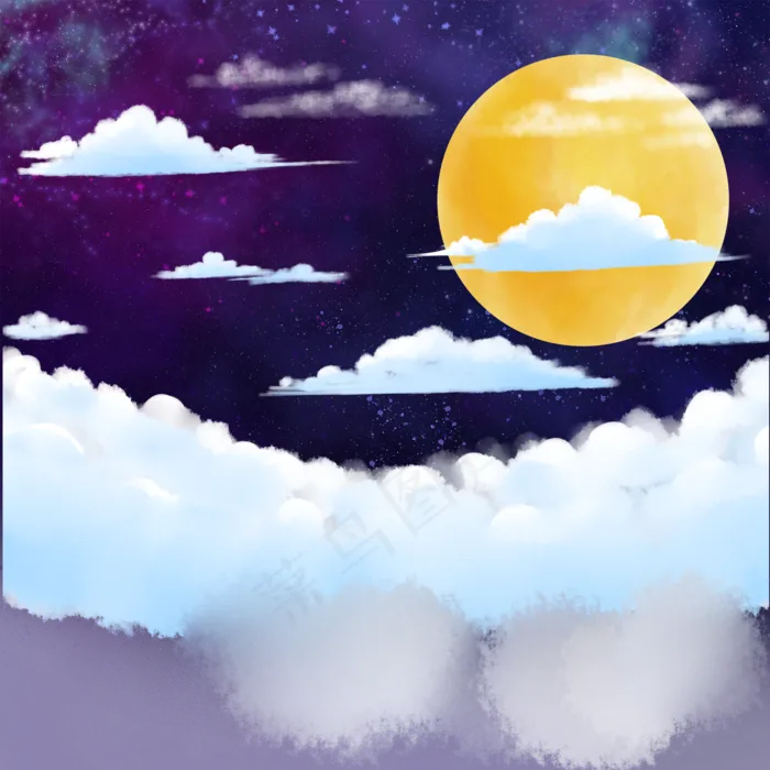 中秋月亮云(2000X2000)