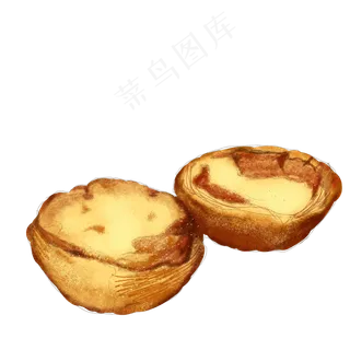 黄色糕点点心蛋挞葡挞美食美味写