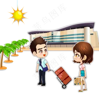 情人节七夕情侣爱情长跑出差异地