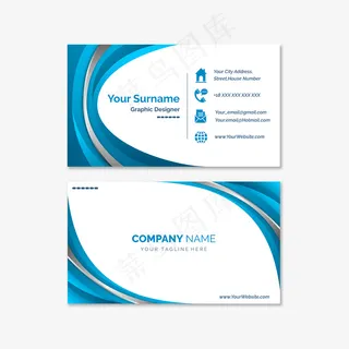 抽象名片集模板