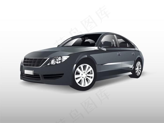 基于白向量的灰色轿车隔离