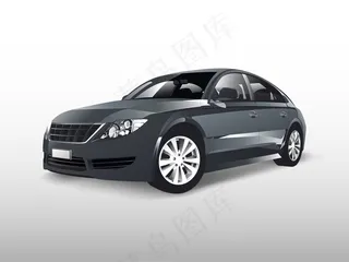 基于白向量的灰色轿车隔离