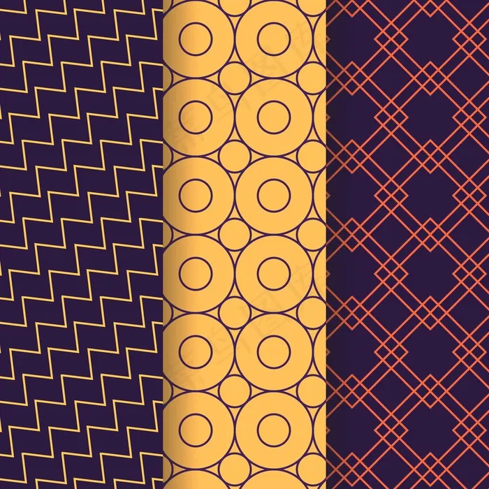 最小几何图案集合eps,ai矢量模版下载