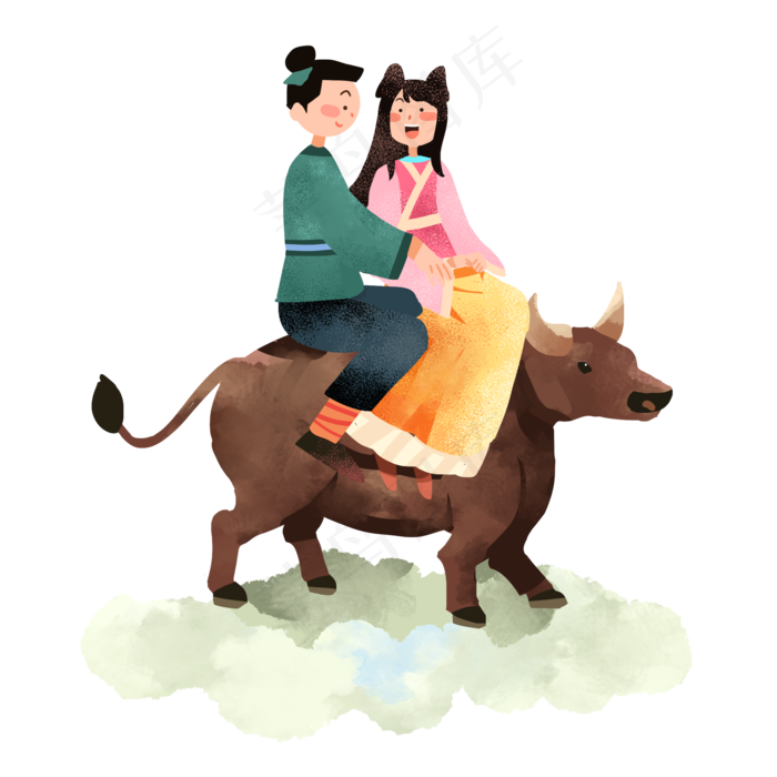 牧牛七夕情人节