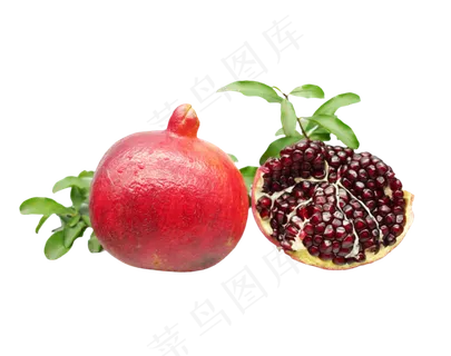 半个红色石榴 半个红色石榴