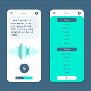 翻译应用程序屏幕