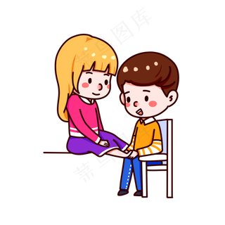 情人节男生女生恩爱