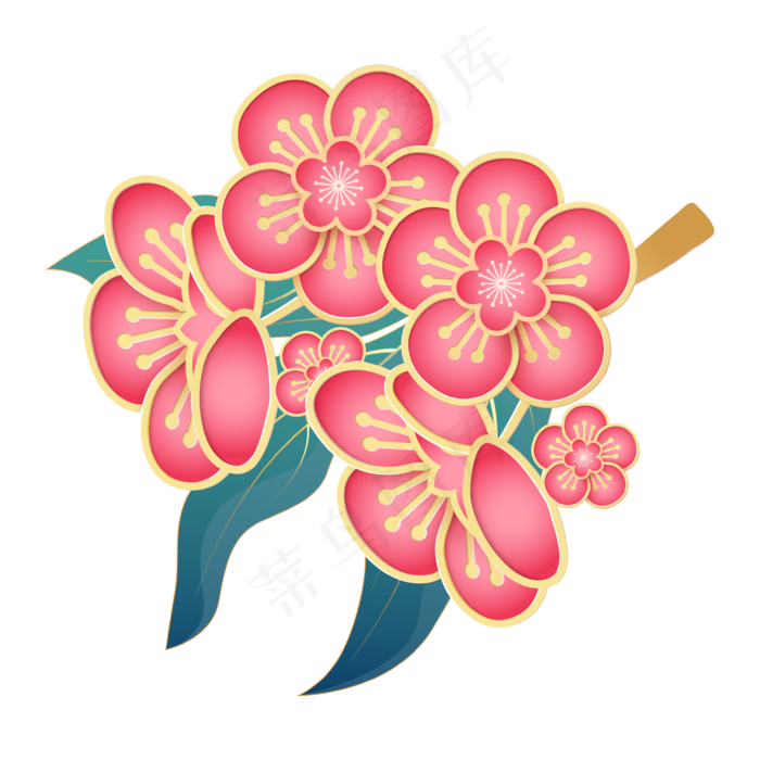 立体剪纸花朵装饰